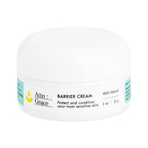 ATTN : GRACE Barrier Cream tube closeup highlighting protective barrier for daily skin protection.