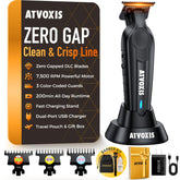 ATVOXIS hair trimmer DLC blade for precise outlining and cooler operation