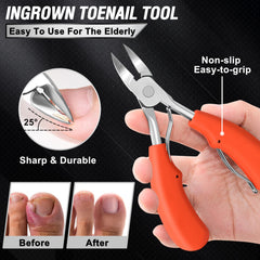 Aucurwen 360° rotating nail clipper in action