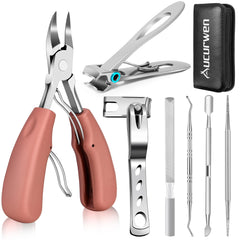 Aucurwen 360-rotating toenail clippers ease trimming with reduced wrist strain