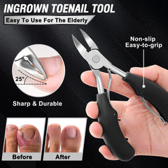 Aucurwen ergonomic ABS-handle clippers provide non-slip grip for steady trimming sessions.