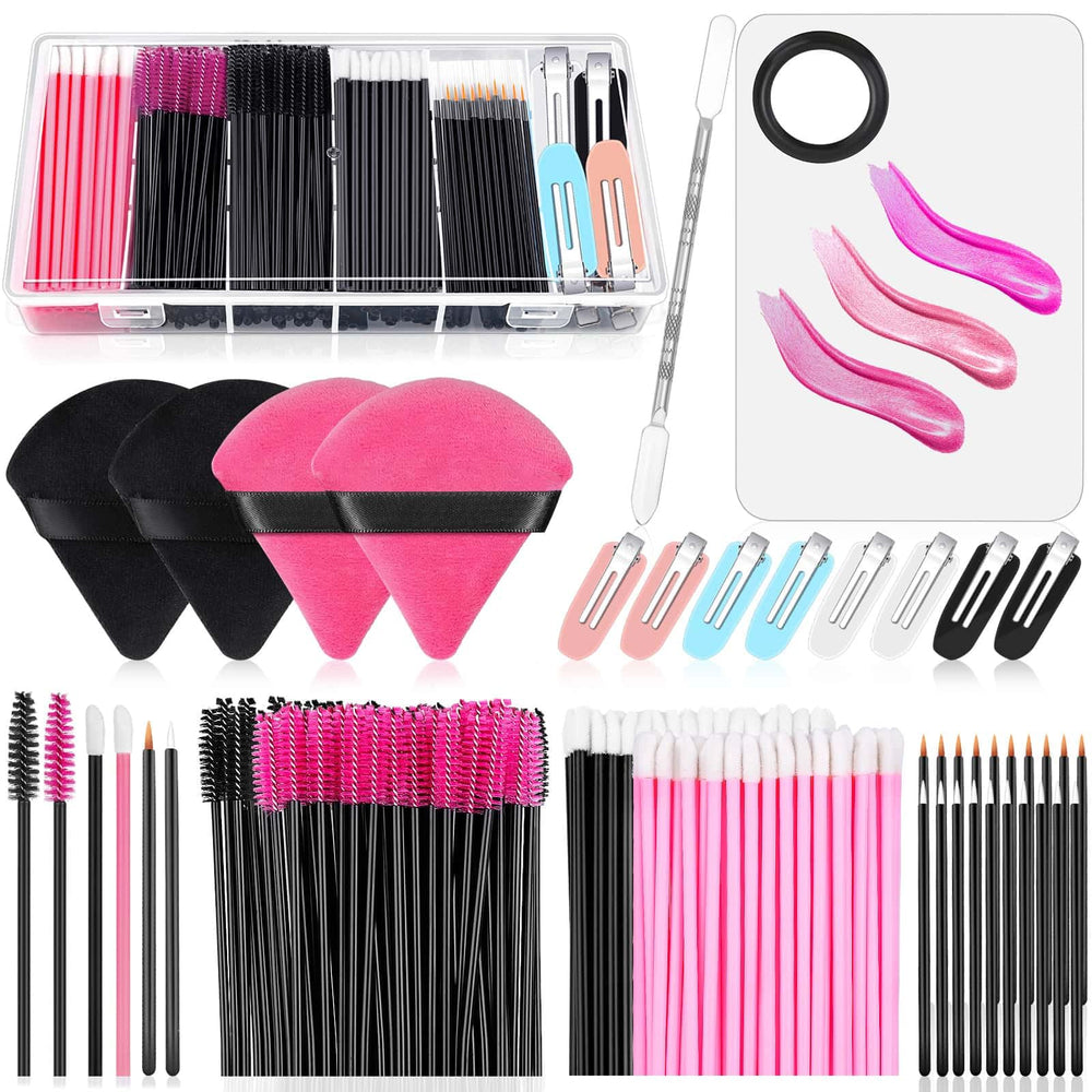 Audab disposable applicators kit organizer box keeps tools neatly organized for professionals and home use