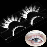 AUGENLI white lashes ghostly ethereal effect for Halloween cosplay.
