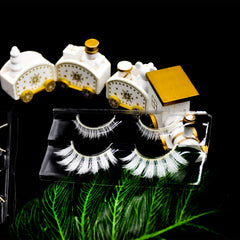 AUGENLI white lashes lightweight and durable for comfortable wear.