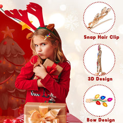 AUGSUN Christmas garland hairclip pairs with party outfits