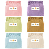 AUGSUN corduroy elastic pouch in Milky White for on-the-go organization.