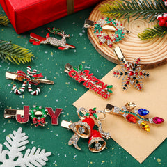 AUGSUN wreath crystal hairclip elevates holiday looks