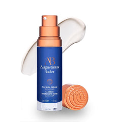 Augustinus Bader The Rich Cream jar closeup highlighting luxurious texture for deep hydration.