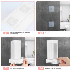 Aukiron auto press dispenser demonstrates one-handed pad access during skincare routines.