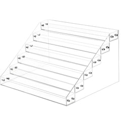 AumVum 6-tier nail polish organizer rack displaying bottles in a neat arrangement