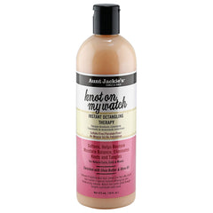 Aunt Jackie's Knot On My Watch bottle pouring detangling therapy for natural curls