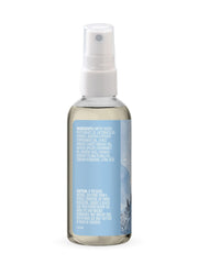 Aura Cacia 4-ounce aluminum bottle highlighted for safe, recyclable packaging.