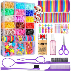 Auroray hair accessories set full pack shows diverse tools for daily kids' looks