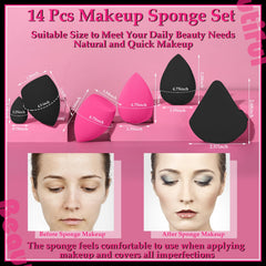 Auroray pink powder puff for easy powder application