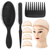 Auroray looped-tooth airbag wig brush for smooth detangling
