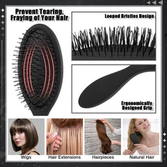 Auroray metal-tooth wig comb for precise detangling on wigs