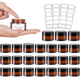 AuroTrends amber glass jar 1oz close-up highlighting durable glass for samples