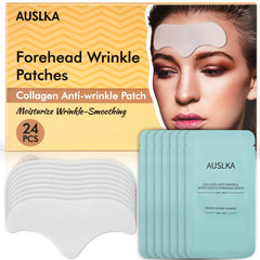 Parches AUSLKA para la frente con aloe, hidratación y suavidad para la piel.