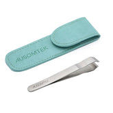 Ausomtek beard hair tweezers with 10mm tips for precise plucking