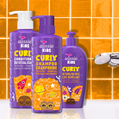 Aussie Kids curly-hair close-up showing soft, hydrated curls