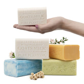Australian Botanical Soap goats milk soap bar close-up with creamy lather for gentle cleansing