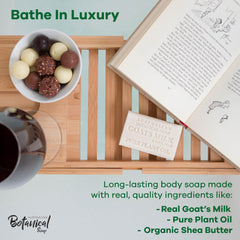 Australian Botanical Goat’s Milk Soap Melon bar provides a light fruity wash for skin.