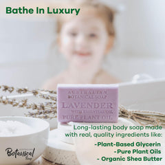 Australian Botanical Soap Essential Medley sandalwood bar enriched with cocoa butter for silky lather