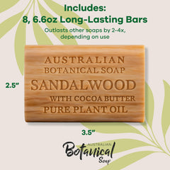 Australian Botanical Soap long-lasting lather demo emphasizing rich shower experience.