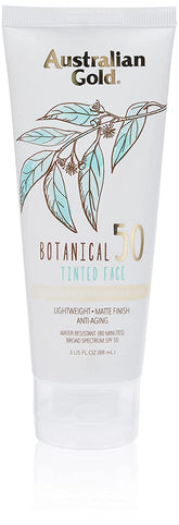 Australian Gold Botanical Sunscreen Tinted Face bottle pour for quick protection