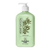 Australian Gold Hemp Nation Agave Lime Tan Extender bottle moisturizes skin and enhances natural color.