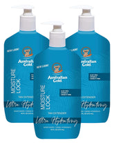 Australian Gold Moist Lock Tan Extender pump bottle for longer-lasting tan