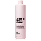 Authentic Beauty Concept Glow Cleanser bottle front showcases color-preserving cleansing for treated hair.