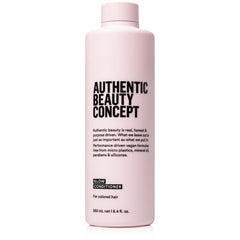Authentic Beauty Concept Glow Conditioner bottle shows color-preserving hydration for color-treated hair.