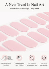 AutyaMee nail file—shaping tips before applying gel strips.