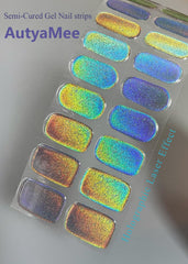 AutyaMee UV lamp curing process image showing rapid set for salon results.