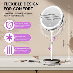 Auxmir 30x magnification close-up aids precision lash and brow work.
