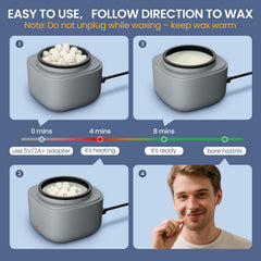AUZEAL Nose Wax Kit 10g wax beans ready in minutes