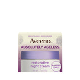 Aveeno Absolutely Ageless Restorative Night Cream jar for overnight hydration