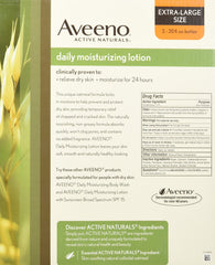 Aveeno Daily Moisturizing Lotion travel-size bottle for on-the-go skin care.