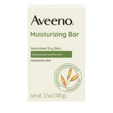 Aveeno Gentle Moisturizing Face Cleansing Bar pack of eight with nourishing oats for daily gentle cleansing.
