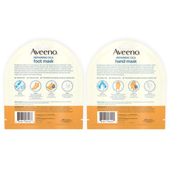 Aveeno Repairing CICA Hand Mask gloves on hands deliver nourishing hydration.