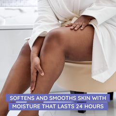 Aveeno Stress Relief Lotion label close-up highlighting gentle, sensitive-skin friendly formula.