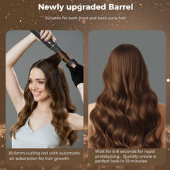 AVENHO 5-in-1 Hot Air Brush air wrapping creates natural curls quickly.