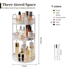 Aveniee dresser organizer demonstrates versatile uses for cosmetics, perfume, and spice storage.