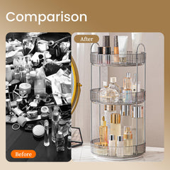 Aveniee easy-install durable organizer features clear ABS and sturdy gold holder.