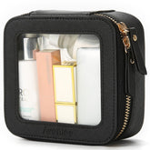Aveniee Mini Clear Makeup Bag front view shows compact organization for daily essentials.