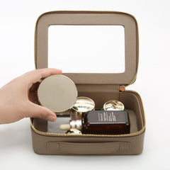 Aveniee premium PU leather taupe texture emphasizes luxury-built, long-lasting case.
