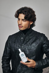 Avenue Man Sea Salt Spray demonstrates added volume on fine hair