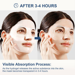 AVJONE collagen mask glass-skin look after use