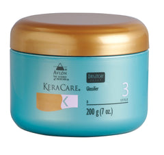 Avlon Keracare Dry and Itchy Glossifier bottle highlighting scalp hydration for daily comfort